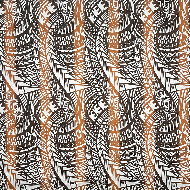 Traditional Polynesian Tattoo Fabric | Muslin Cotton
