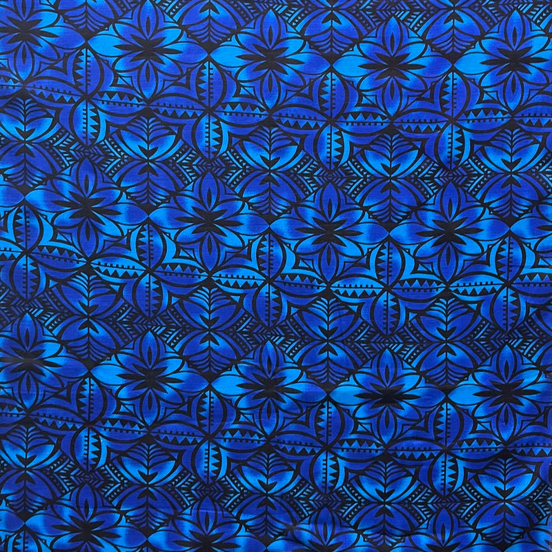 Traditional Polynesian Geometric Design Fabric| Light Barkcloth