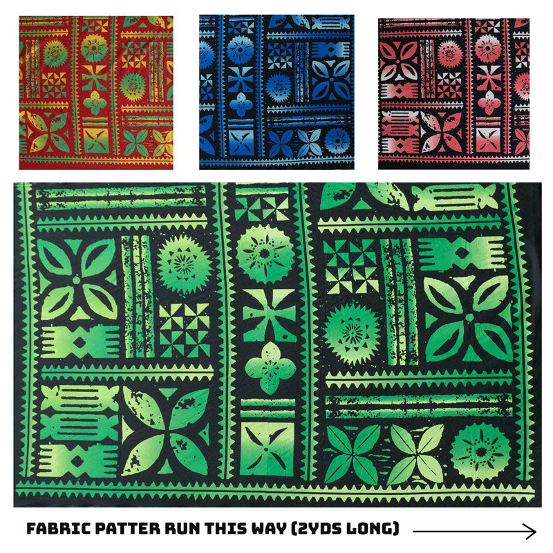 Traditional Polynesian Tapa design Fabric | Peachskin