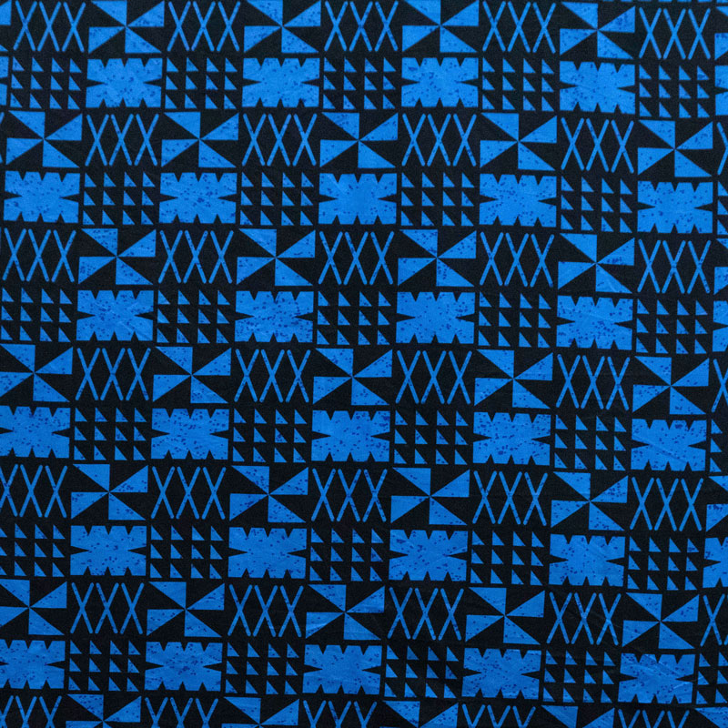 Traditional Polynesian Tapa Design Fabric | Polyester