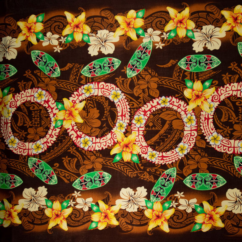 Rings of Polynesia Fabric | Rayon