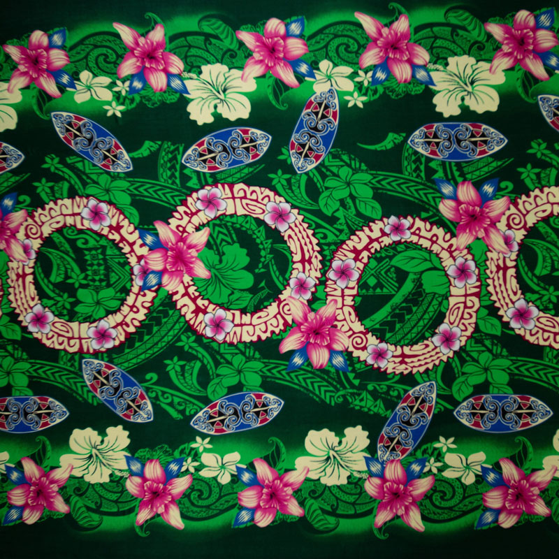 Rings of Polynesia Fabric | Rayon
