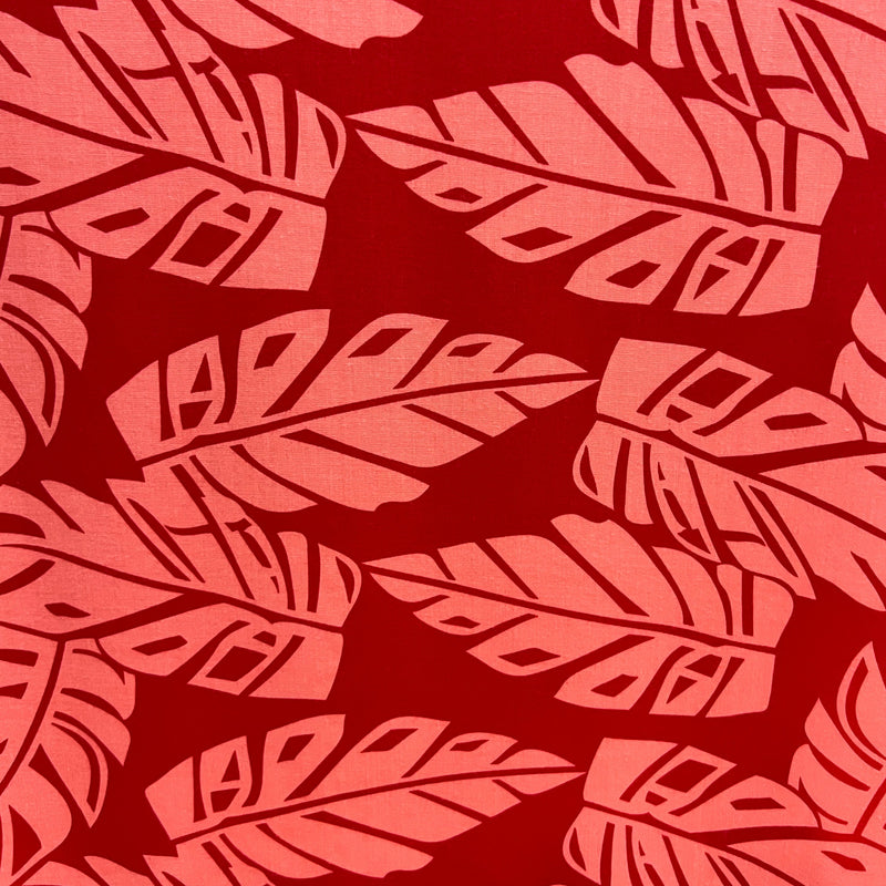 All Over Banana Leaf | Rayon Fabric