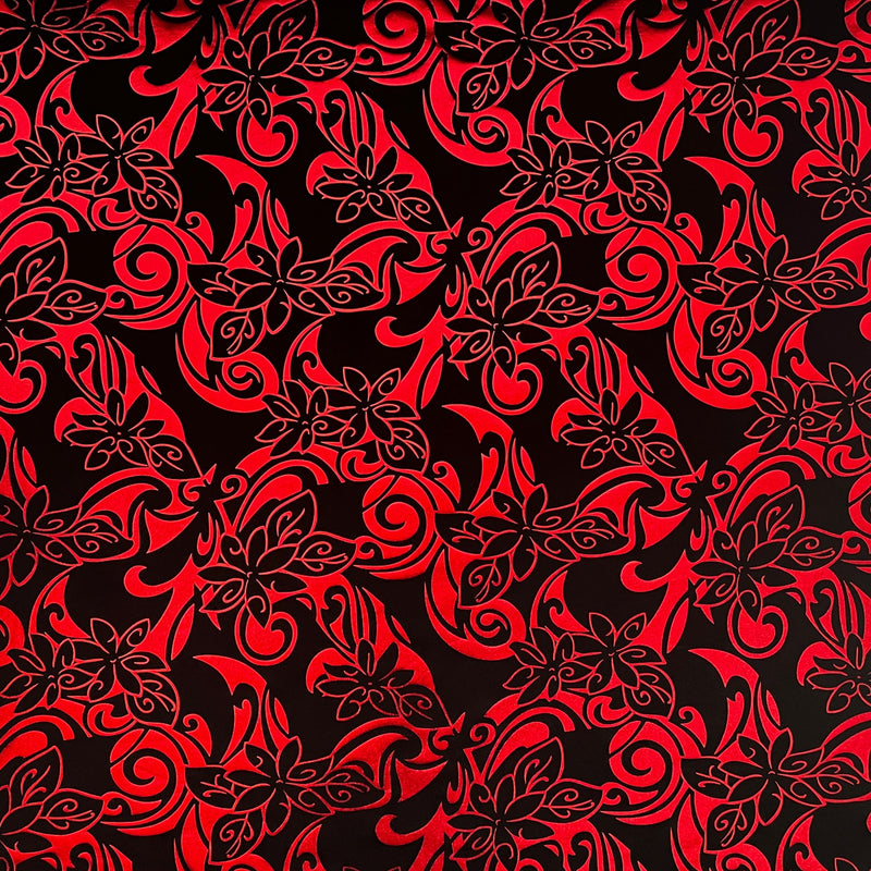 Tiare Swirls Fabric | Polyester Foil