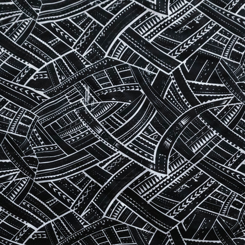 Traditional Polynesian Tattoo Fabric | Polyester