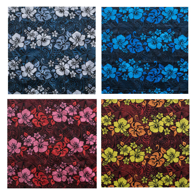 Hibiscus/Plumeria/Monstera Leaf Fabric | Polyester