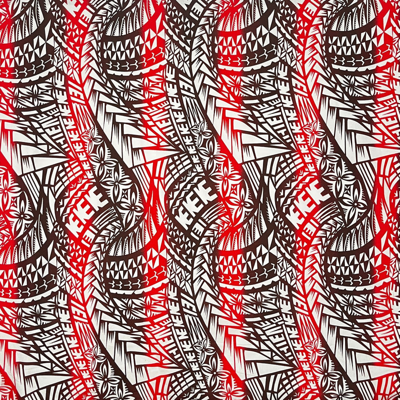 Traditional Polynesian Tattoo Fabric | Muslin Cotton