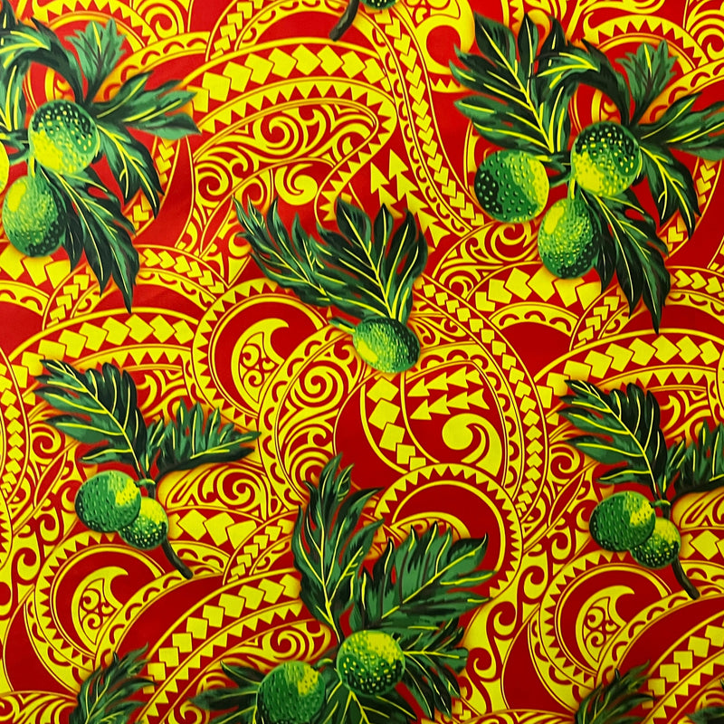 Durian Traditional Tattoo Background Fabric  | Poly Cotton