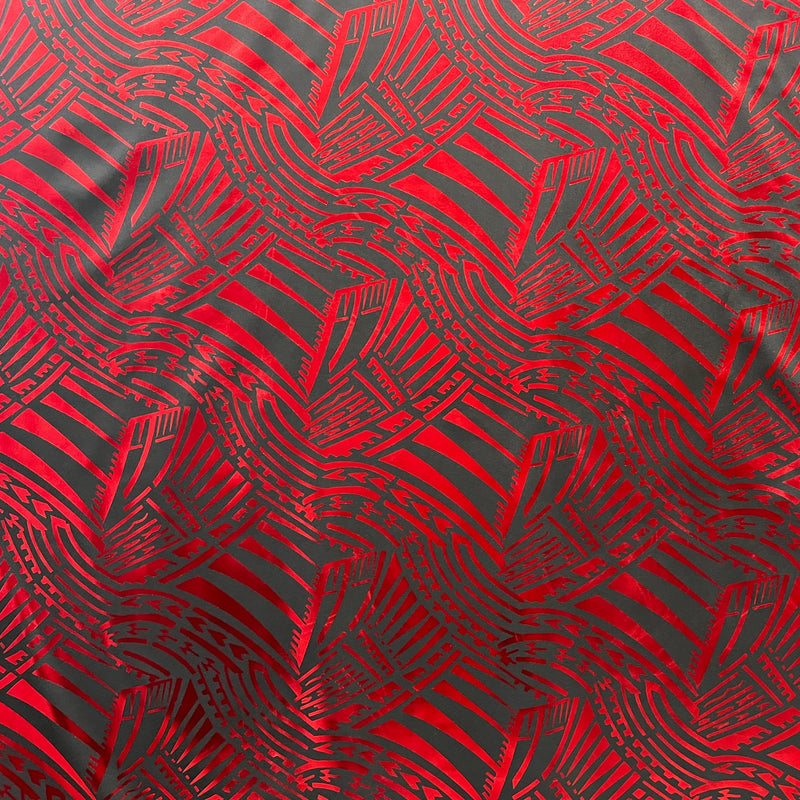 Traditional Polynesian Pattern Fabric | Foil