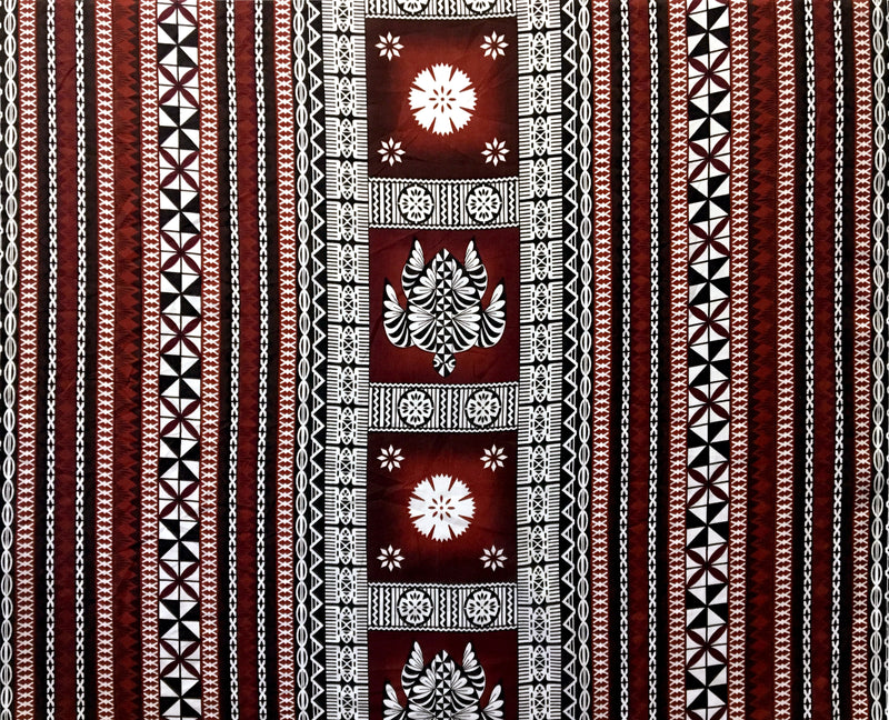 Fiji Turtle Border Fabric | Poly Linen