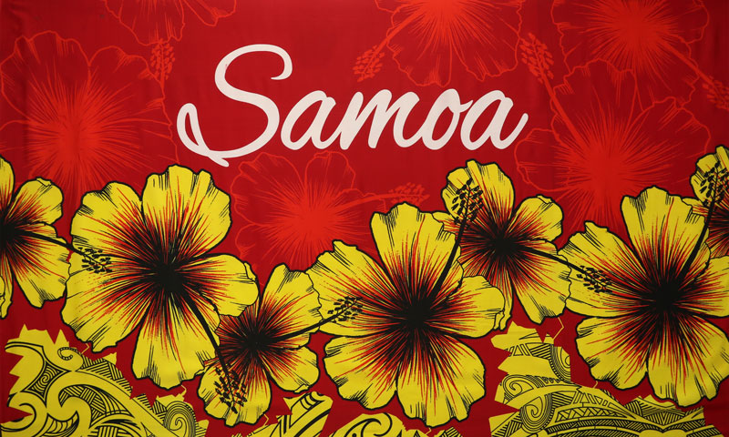 Hibiscus Samoa | Sarong Red