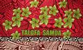 Talofa Samoa Plumeria Sarong