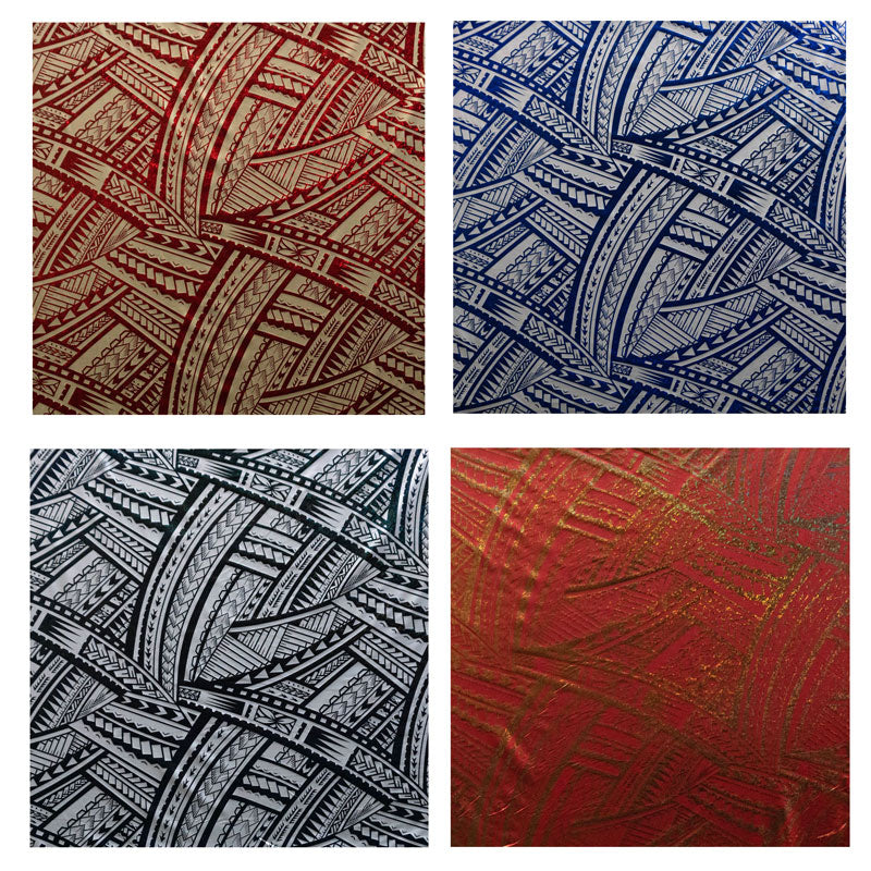 Traditional Polynesian Tattoo Design | Foil Fabric