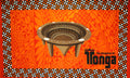 Kingdom of Tonga Kava Bowl All Around Border | Sarong Orange