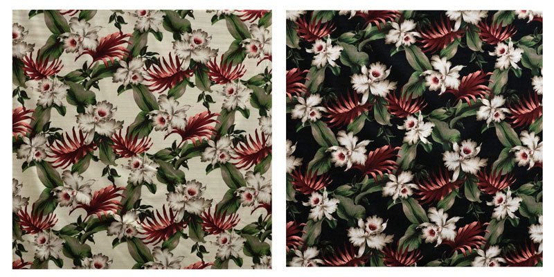 Tropical Garden | Cotton Light-Barkcloth Fabric