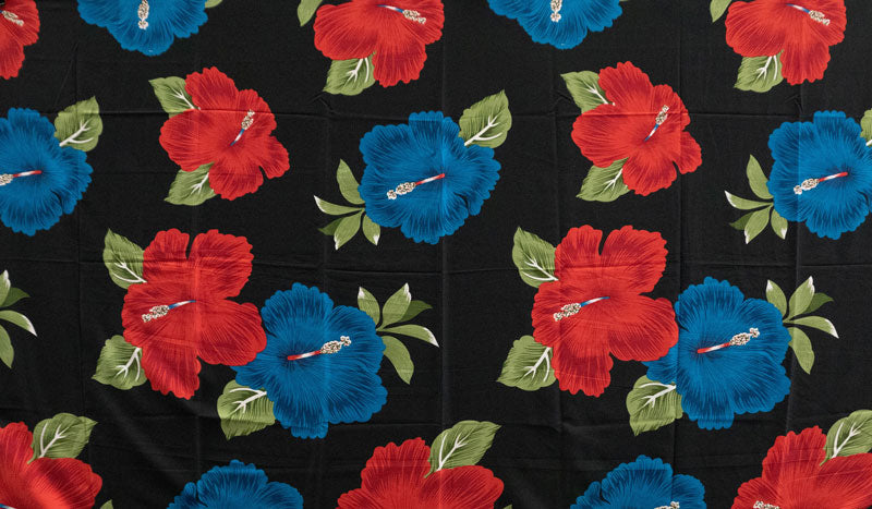 Hibiscus | Sarong Red/Blue