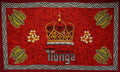 Kingdom of Tonga Crown/Turtle/Plumeria | Sarong Red