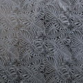 Monstera Leaf Tiara | Polyester Foil Printed Fabric Silver