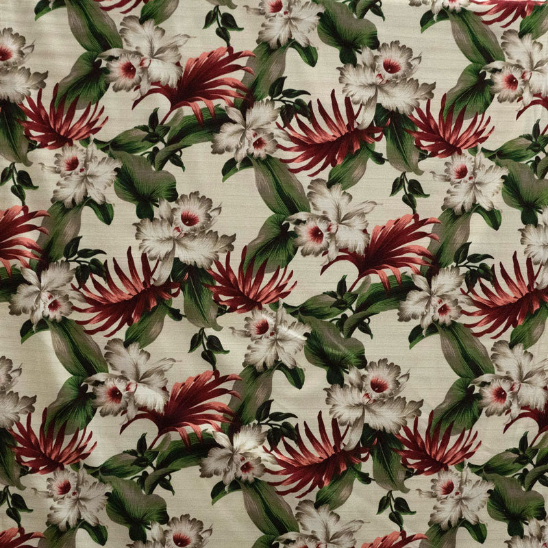 Tropical Garden | Cotton Light-Barkcloth Fabric