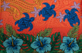 Tropical Flowers Turtle Assortment Sarong