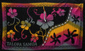 Multicolor Talofa Samoa/Hibiscus/Tiare | Sarong Pink/Yellow/Gray