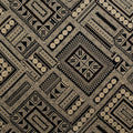 Traditional Polynesian Geometric design | Cotton Light Barkcloth Fabric