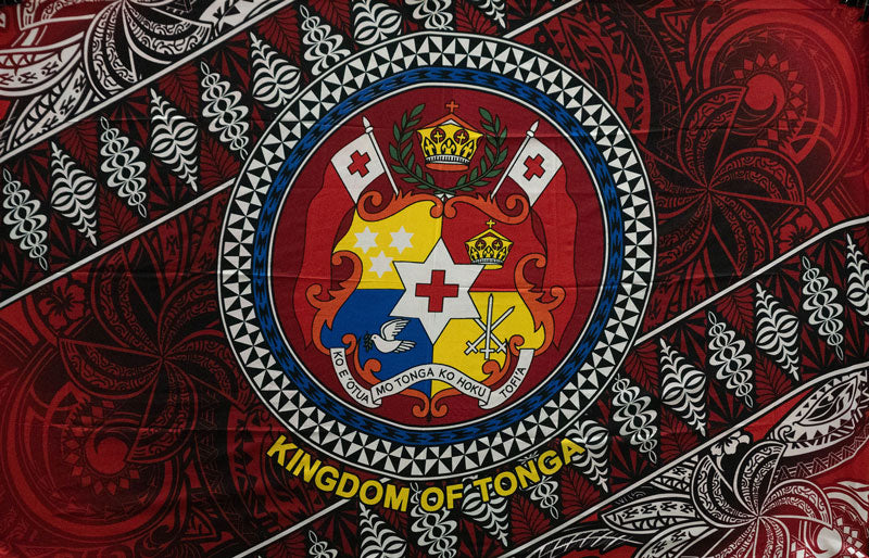 Kingdom of Tonga Seal Tribal  | Sarong Red