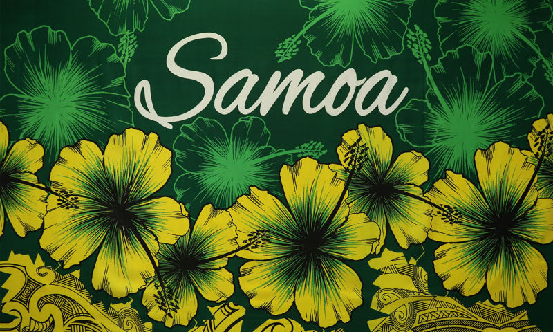 Hibiscus Samoa | Sarong Green