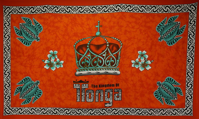 Kingdom of Tonga Crown Turtle Plumeria | Sarong