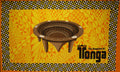 Kingdom of Tonga Kava Bowl All Around Border | Sarong Yellow