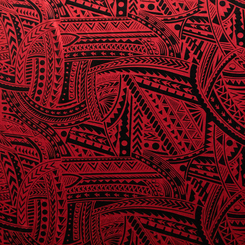 Traditional Polynesian Tattoo Design  | Foil Fabric