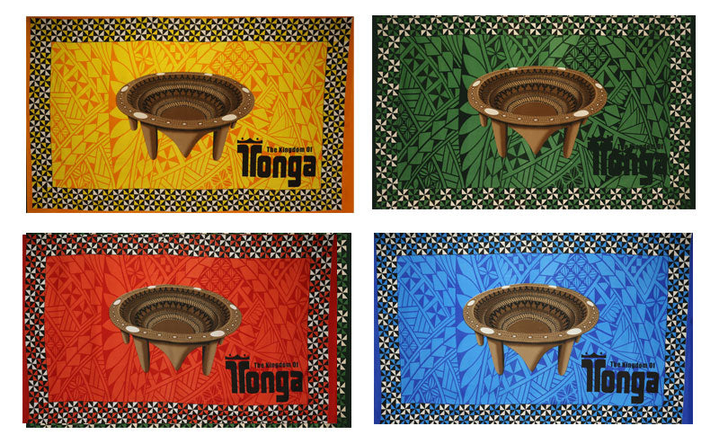 Kingdom of Tonga Kava Bowl All Around Border | Sarong