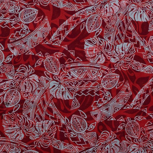 Turtle Monstera Leaf Palm Tree Fabric | Cotton Light Barkcloth