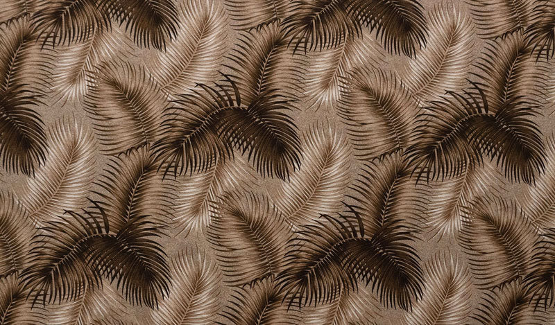 Shades of Brown Palm Leaves All Over design | Upholstery Fabric