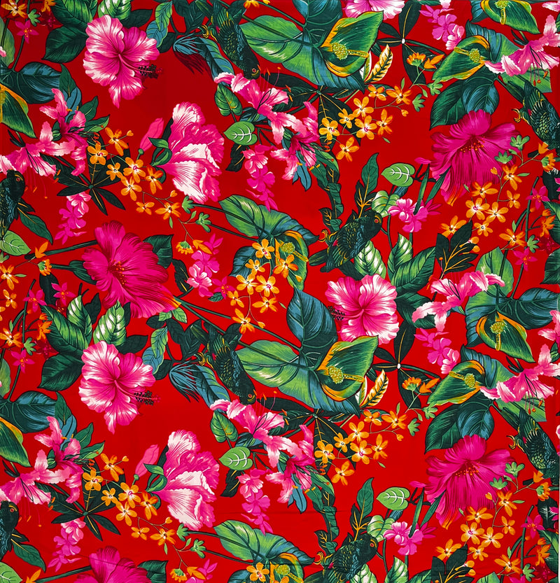 Tropical Garden | Peachskin Fabric