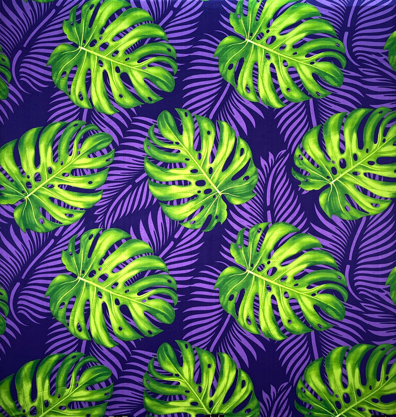 Monstera Dypsis Lutescens Leaves | Peachskin Fabric