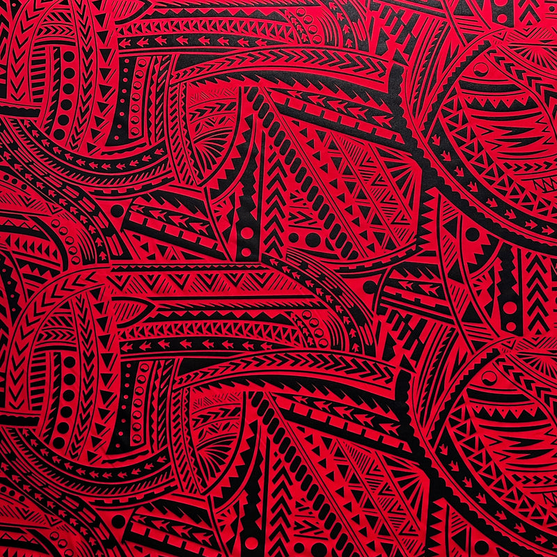Traditional Polynesian Tattoo design | Foil Fabric