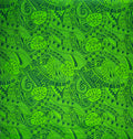 Traditional Polynesian Tapa Monstera leaves design | Polyester Fabric