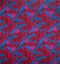 Polynesian Tribal Triangle formation design | Light Barkcloth Fabric