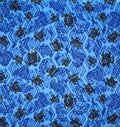 Sea Turtles w/ Traditional Polynesian Tattoo Patches | Rayon Fabric