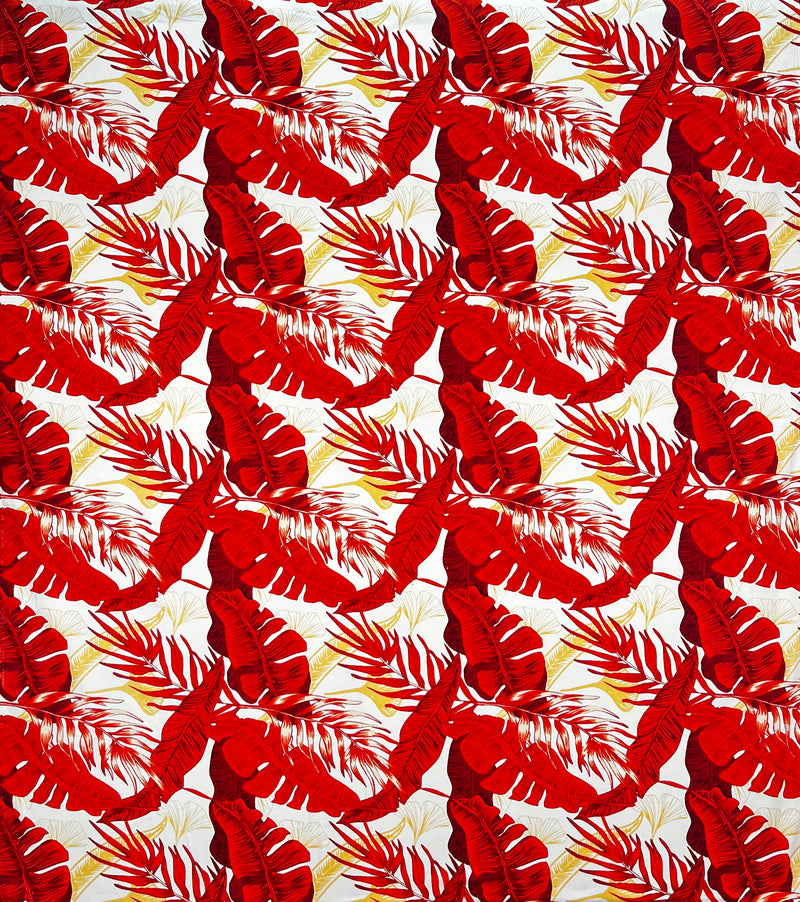 Tropical Leaves All Over design Fabric | Cotton