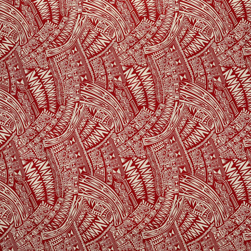 Traditional Polynesian Tattoo | Cotton Light-Barkcloth Fabric