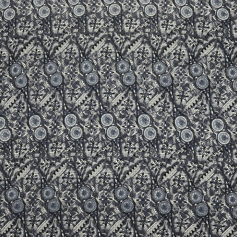 Traditional Polynesian Fijian Print | Cotton Light Barcloth Fabric