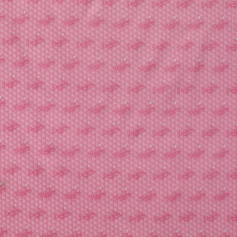 Los Angeles Dodgers | Cotton Fabric Pink