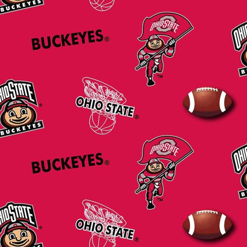 Ohio State Buckeyes All Over | Fleece Fabric