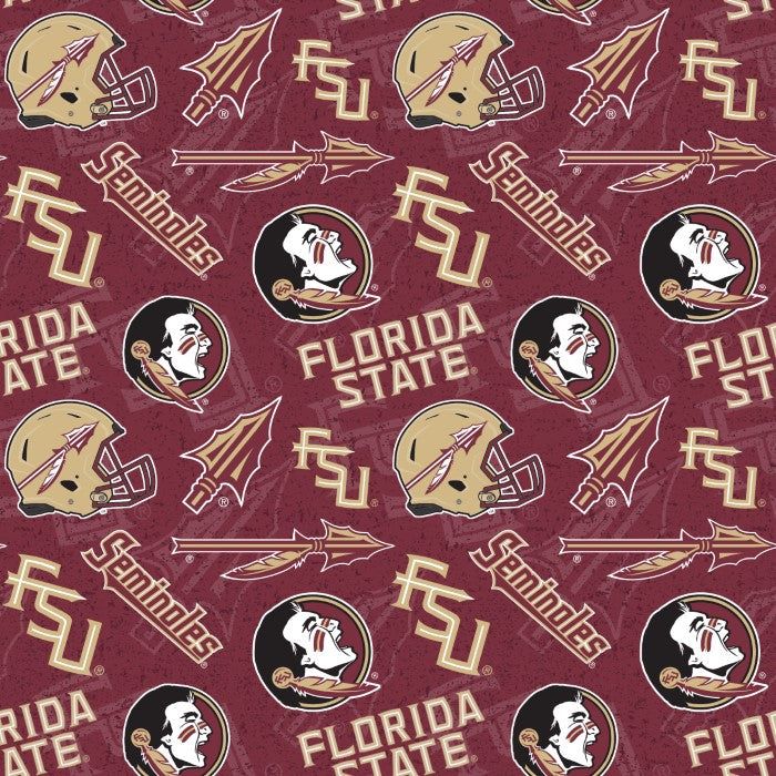 Florida State Seminoles | Cotton Fabric All Over