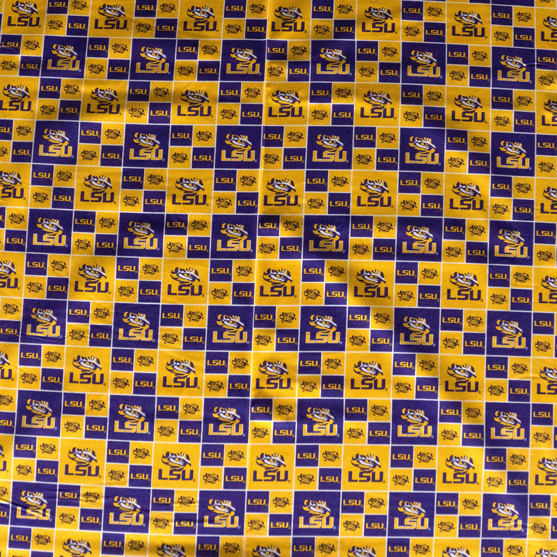 Louisiana State University | Cotton Fabric Block