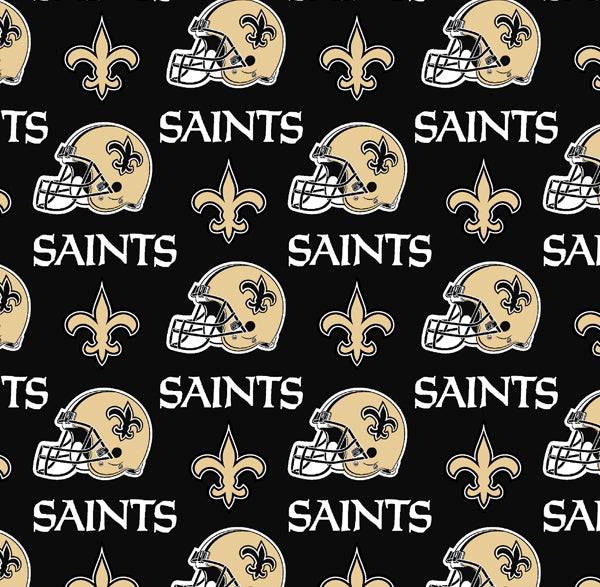 New Orleans Saints | Cotton Fabric All Over