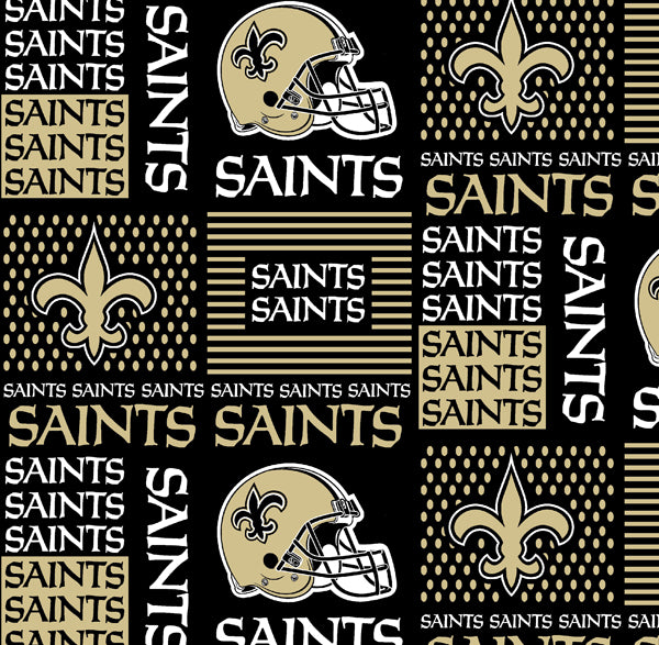New Orleans Saints | Cotton Fabric Block