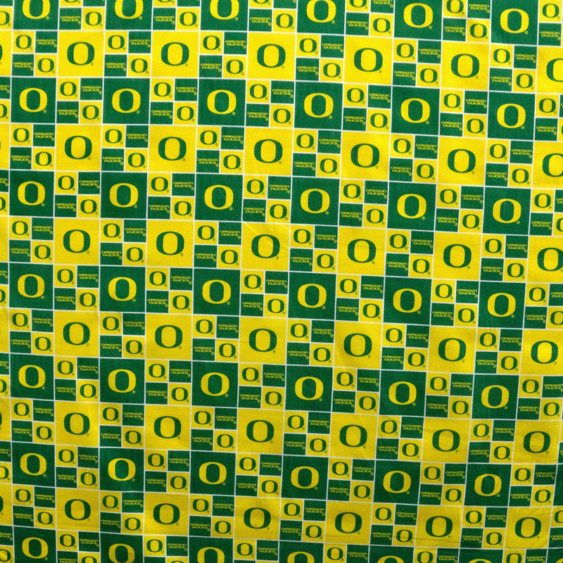 University of Oregon Ducks Block | Cotton Fabric
